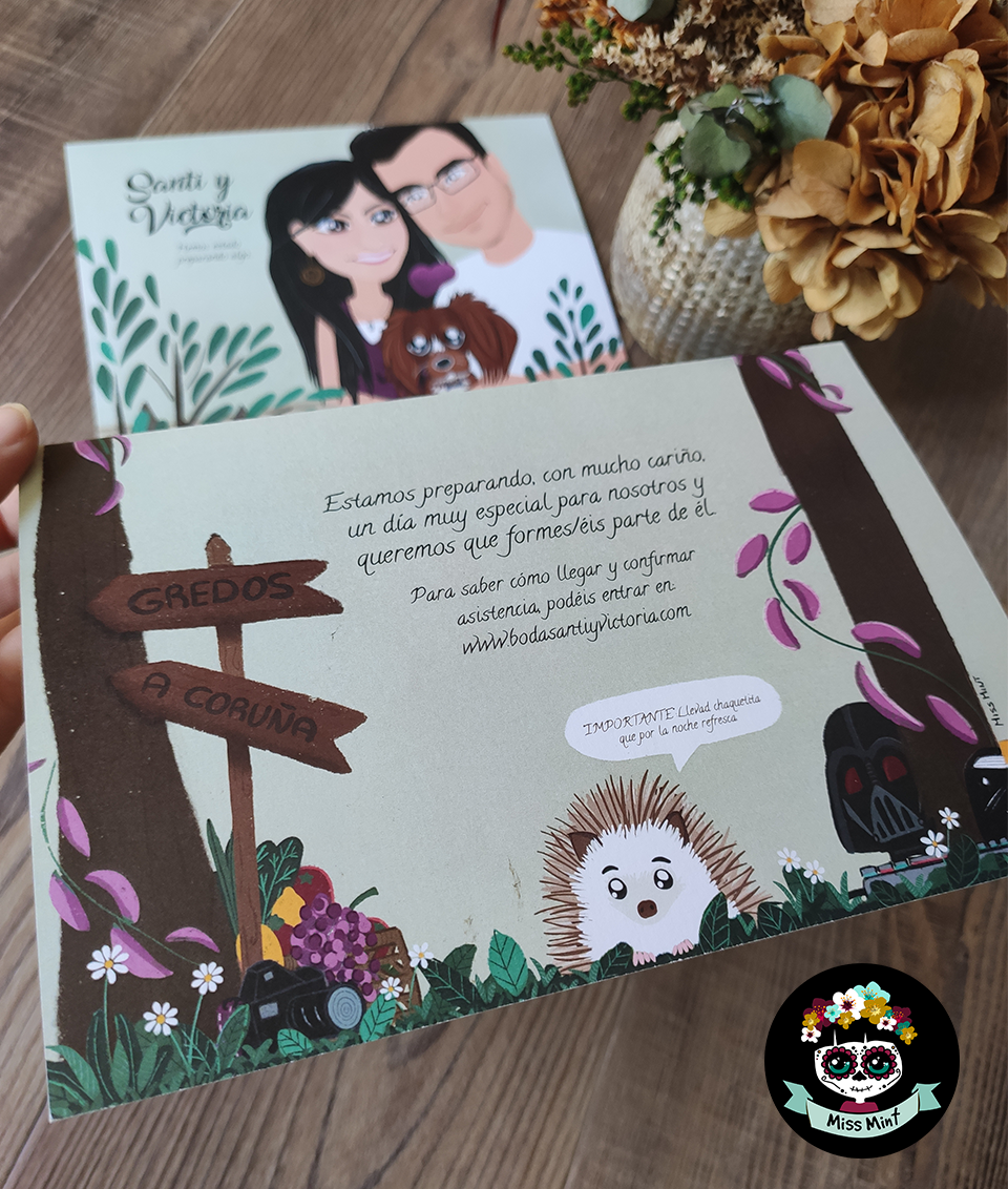 diseño de invitaciones de boda by Miss Mint design